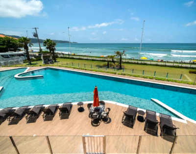 KS-A13 Departamento de 2 suites con piscina frente al mar en Bombas